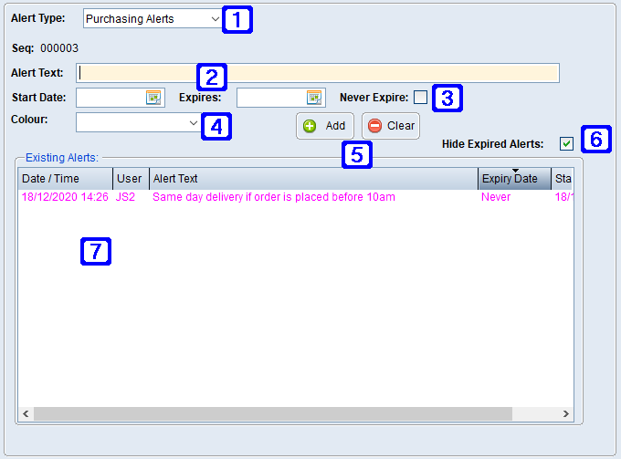 Alerts Tab Screen Alerts Tab Screen