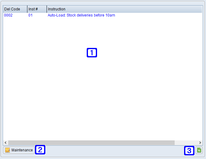 Standard Messages Tab Screen Standard Messages Tab Screen